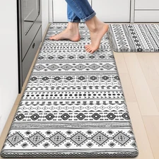 Kitchen Mats for Floor, Kitchen Rugs Sets of 2, Non-Slip Washable Kitchen Dec...