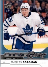 2017-18 Upper Deck #229 Andreas Borgman YG RC - HKY