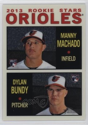 2013 Topps Heritage Chrome Stars 91/999 Manny Machado Dylan Bundy Rookie RC fo7