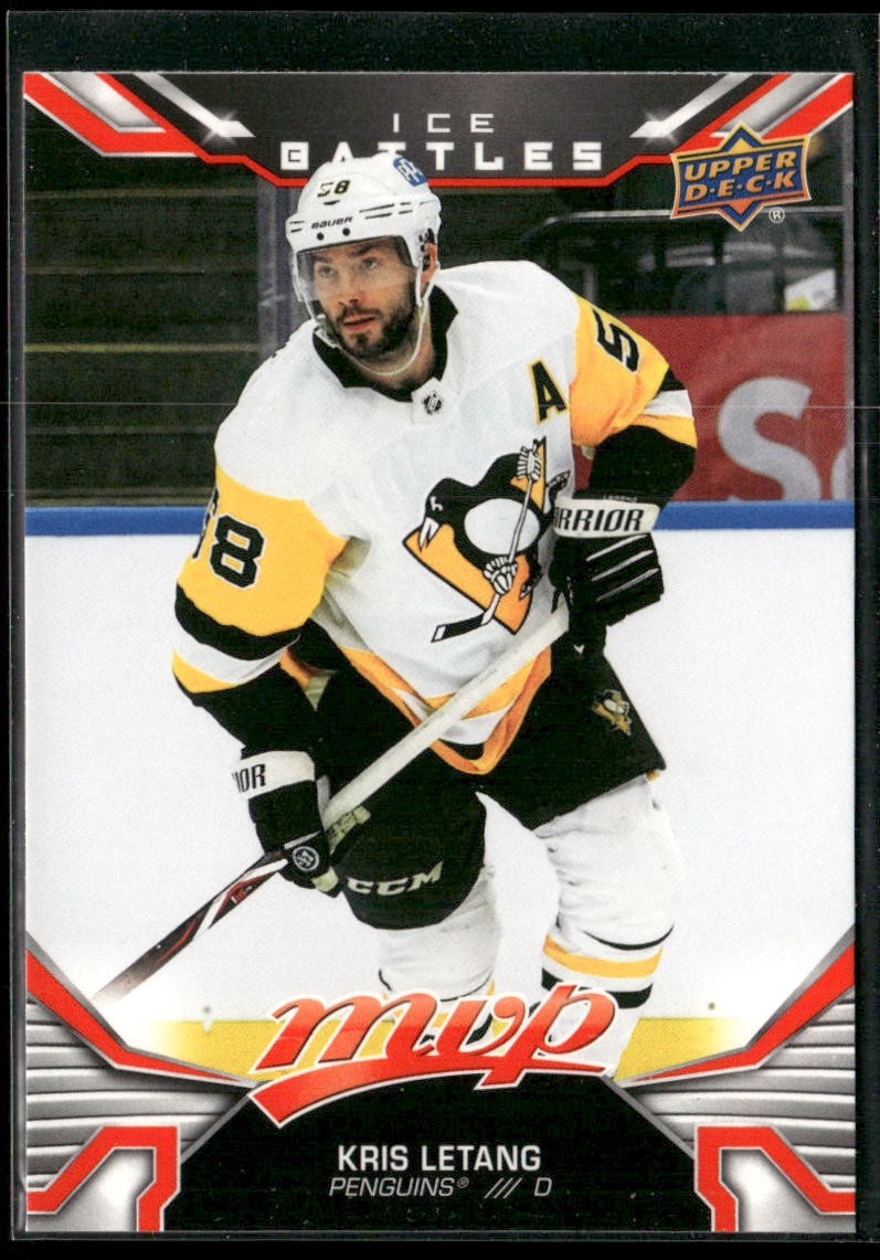 2022-23 Upper Deck MVP #207 Kris Letang Pittsburgh Penguins Ice Battles Card