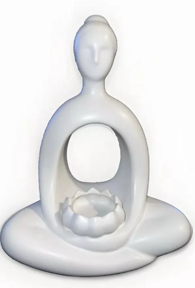 New Genuine PartyLite (P90627) Zen / MeditationTealite Candle Incense Holder - Photo 2/4