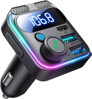 81W Bluetooth 5.4 Adapter Auto, 【45W PD & Bass Hi - Fi 】 FM Transmitter Aut