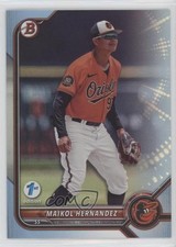 2022 Bowman Draft 1st Edition Sky Blue Foil Maikol Hernandez #BD-106 fm0