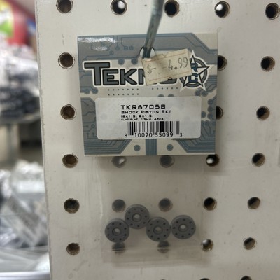Tekno RC Shock Piston Set 8x1.2 8x1.3 flat/flat 13mm 4 pieces  TKR6705B