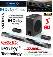 ULTIMEA S80 5.1.2 Dolby Atmos Soundbar 520W m...