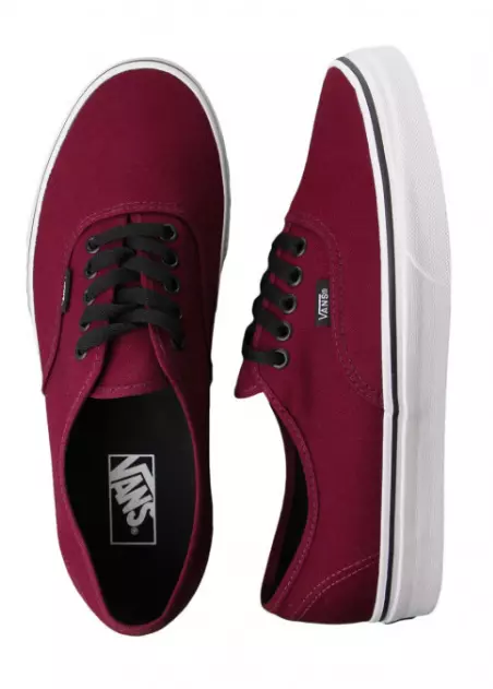 Vans authentic port royale red top