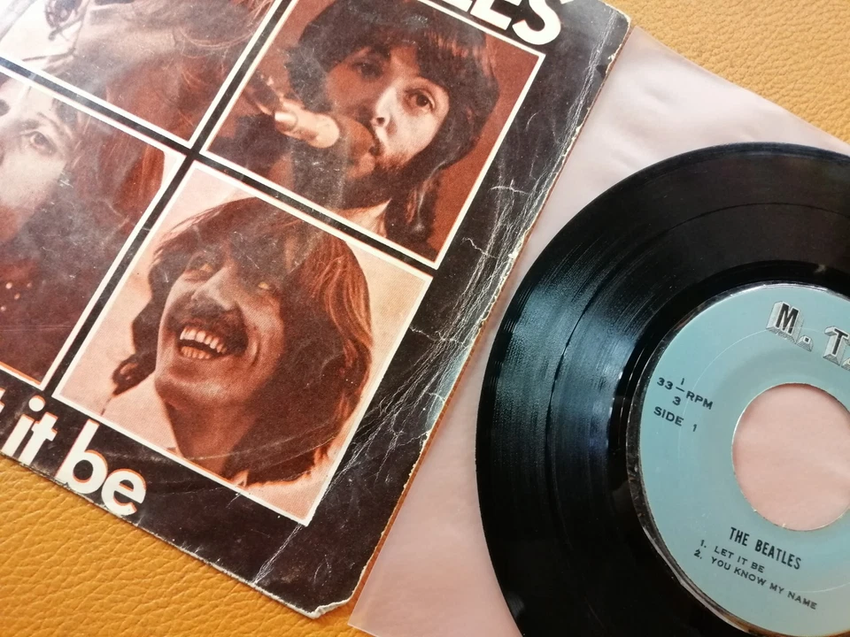 THE BEATLES [ LET IT BE ] + JOHN LENNON YOKO ONO VINTAGE 7" RECORDS THAILAND 33 - Image 2 of 4