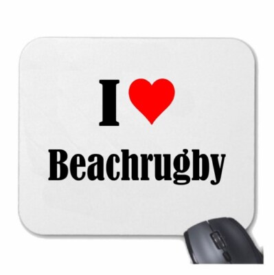 MOUSEPAD Mauspad I Love Beachrugby Ich Liebe Beachrugby