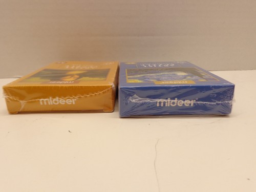 Mideer two Artist Puzzles Mona Lisa, The Starry Night 24 Piece Puzzles New/Seale - Picture 3 of 4