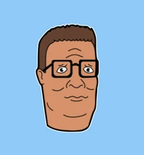 King of the Hill Hank Hill Sticker Decal