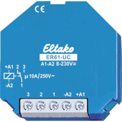 Eltako ER61-UC Schaltrelais Nennspannung: 230 V Schaltstrom (max.): 10 A 1 - Bild 1 von 1