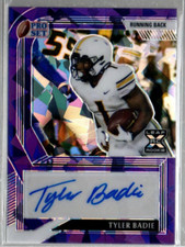 2022 Leaf Pro Set Metal Crystal Purple #PATB1 Tyler Badie Auto /20 