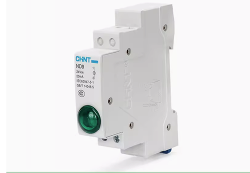 New CHINT ND9 9-24V AC/DC Rail type signal light Green Light #DW - Picture 2 of 3