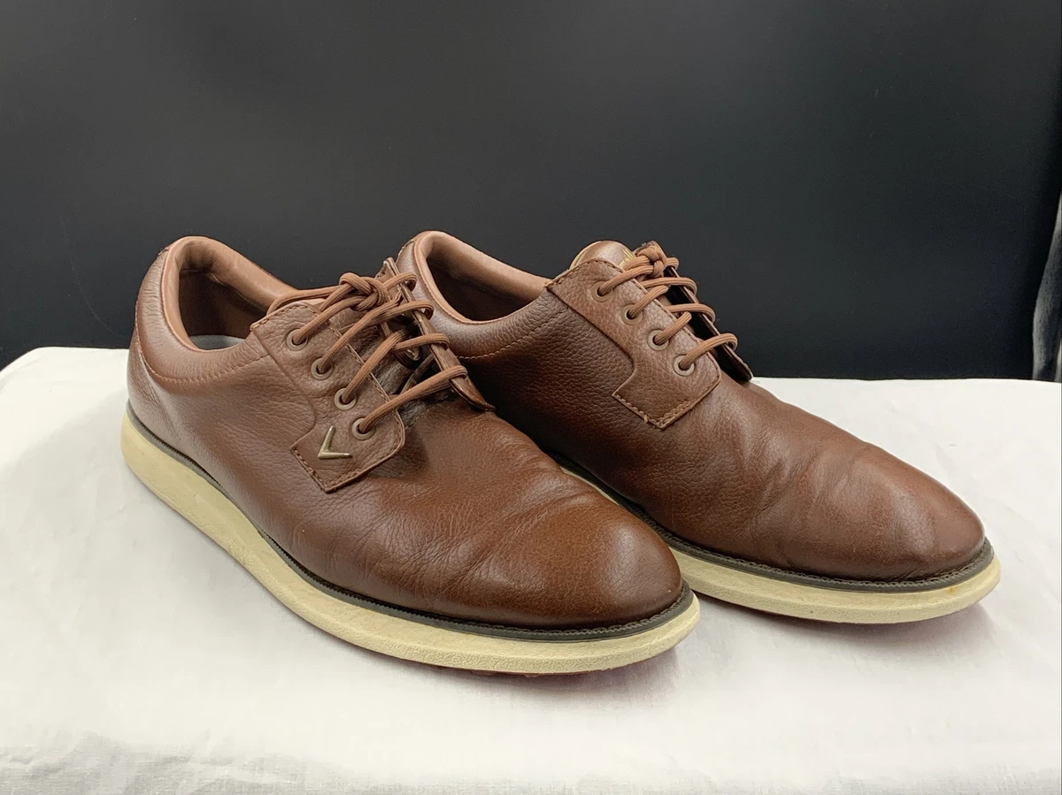Callaway Golf Shoes Mens Size 11 Brown Leather Spiked CG Sport Saddle Oxford Callaway Brown Golf Shoes for Men | eBay main image 4
