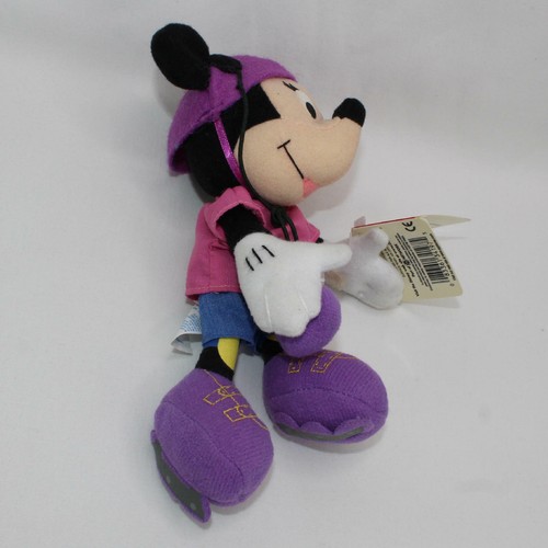 X-treme Sports Minnie Mouse Stuffed Toy Plush BeanBag 8 Inch In-Line Skater - Picture 3 of 12