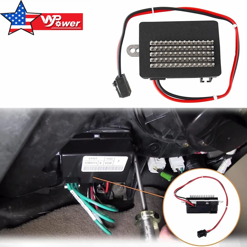 Resistor de motor de ventilador HVAC para 99-04 Jeep Grand Cherokee WJ 4.0L 4.7L 5012699AA - Imagem 2 de 4