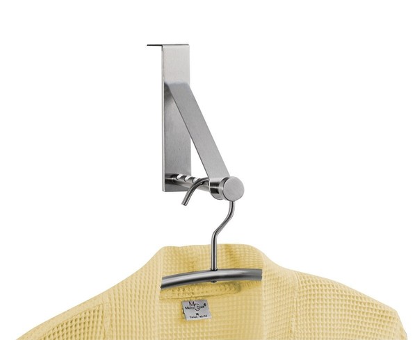 Zeller TüRhaken Edelstahl TüRhäNger Kleiderhaken TüRgarderobe Garderobenhaken-image