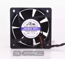 1 Pc. JF0625S2H 6025 24V 0.17A 6CM 2-Wire Inverter Cooling Fan
