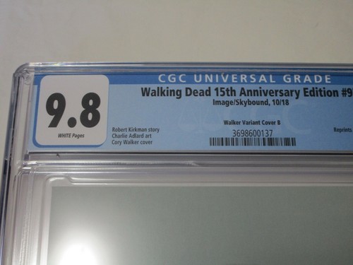 Skybound Image Comics The Walking Dead 15th Anniversary CGC 9.8 Issue 92 Cover B - Picture 5 of 12
