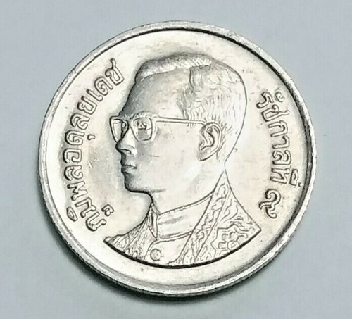 2543 (2000) THAILANDIA RAMA IX THAILANDESE MONETA DA 1 BAHT FOTO C LUMINOSA