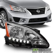 For 2013-2015 Nissan Sentra w/LED DRL Halogen Headlight Headlamp Passenger Side
