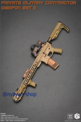Easy&Simple 06036C 1/6 Male PMC Gun Rifle Weapon Set Model Toy Fit