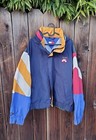 Vintage Tommy Hilfiger Jacket Men’s Large Flag Logo Multicolor with Hood 90s