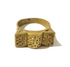 Anello antico in bronzo antico rarissimo anello in stile romano incredibile rame