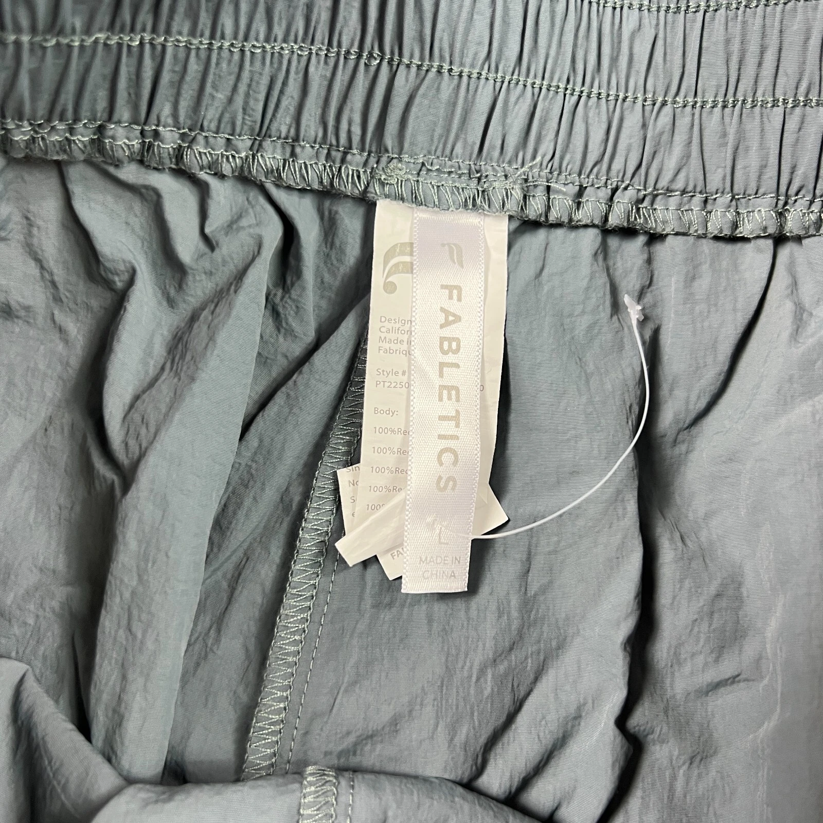 fabletics track storm cloud multi kickback two-tone high-rise pants