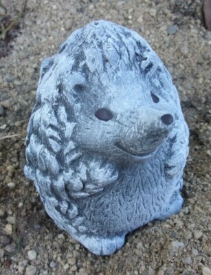 Latex hedgehog mold plaster concrete casting garden mould 4'' H x 2.5''W