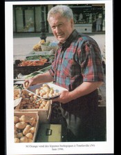TOURLAVILLE (50) MARCHAND de LEGUMES BIO au Marché en 1996