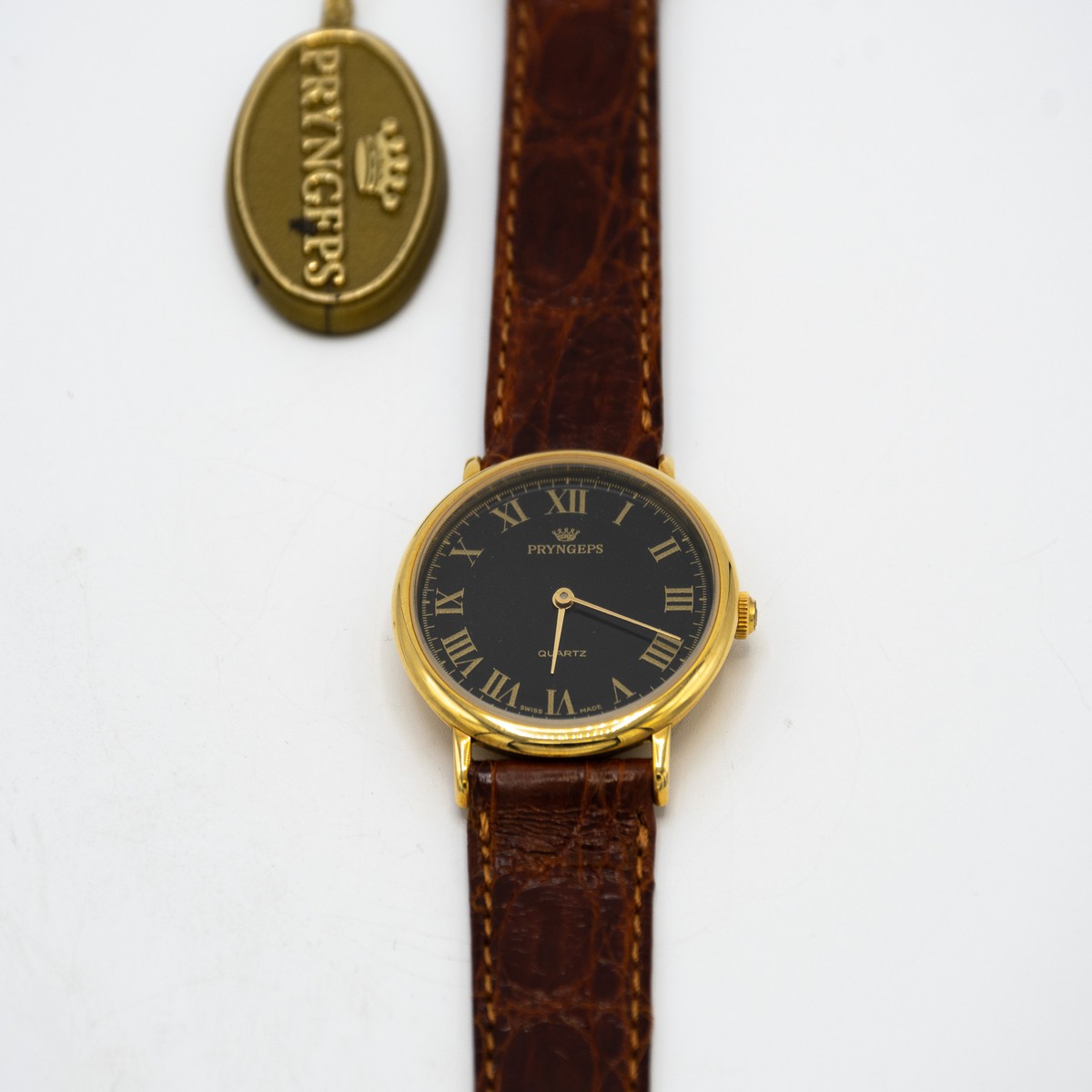 Orologio PRYNGEPS in ORO giallo 18 kT da uomo ultrapiatto