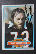 Mike Hartenstine Chicago Bears Signed 1980 Topps #433 Autographed Card PENN ST