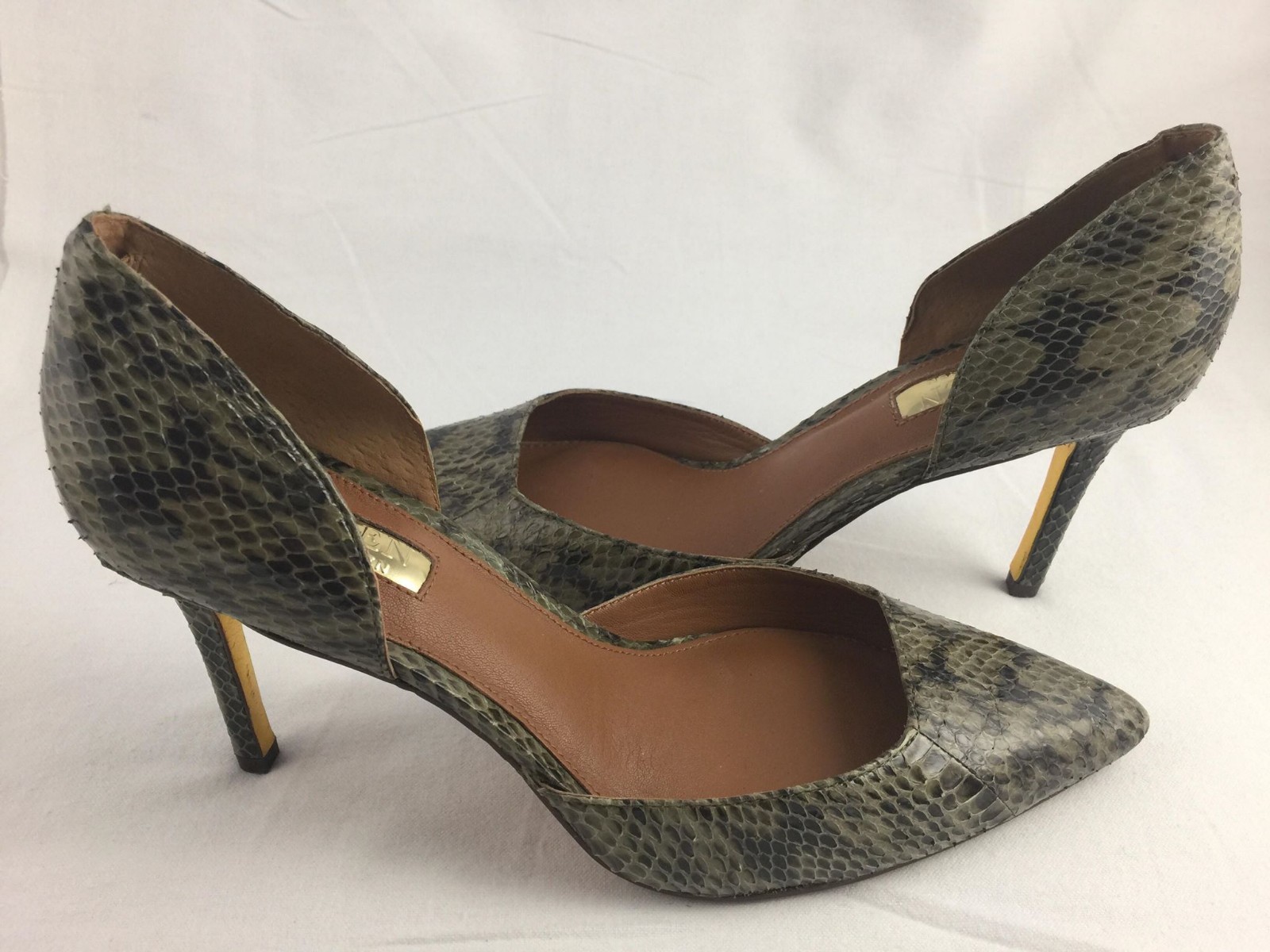LAUREN Ralph Lauren Leather Snake Skin 