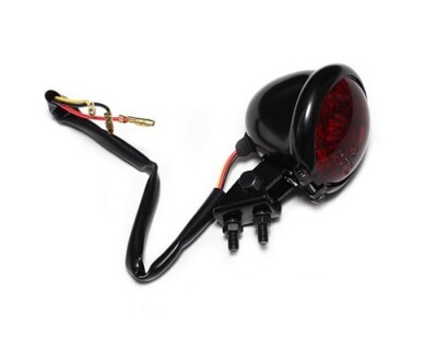 Bates Style LED Rücklicht schwarz Bobber Cafe Racer Chopper Tracker Taillight 