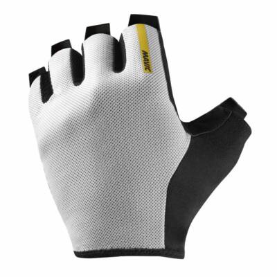 Fahrradhandschuhe kurz Mavic Essential Gel Mid Season weiß M (Paar auf Karte) ohne sc