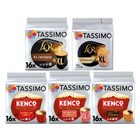 Tassimo Black Coffee Bundle Pack of 5 (Total of 80 Coffee Pods)