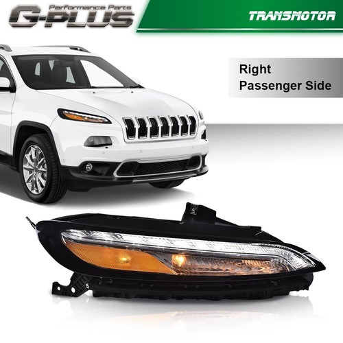 Fit For 2014-18 Jeep Cherokee LED DRL Parking Light Turn Signal Lamp Right Side - Picture 2 of 9