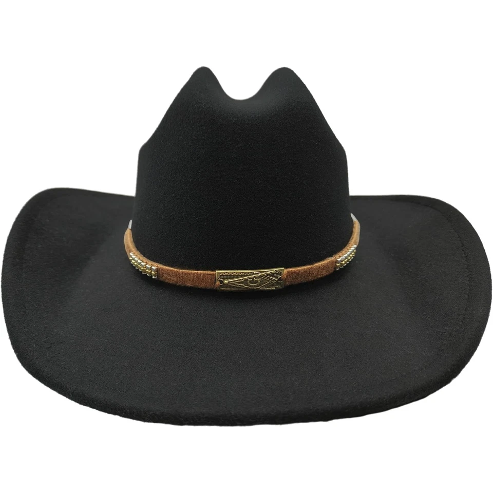 Banda de sombrero de vaquero para mujer y hombre, banda de cuero para sombrero de paja y fedora, ma... Foto 2 de 4