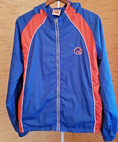 Red Oak Boise State Broncos Blue and Orange Hoodie Zip Up Front Youth 14 16 - Picture 1 of 12