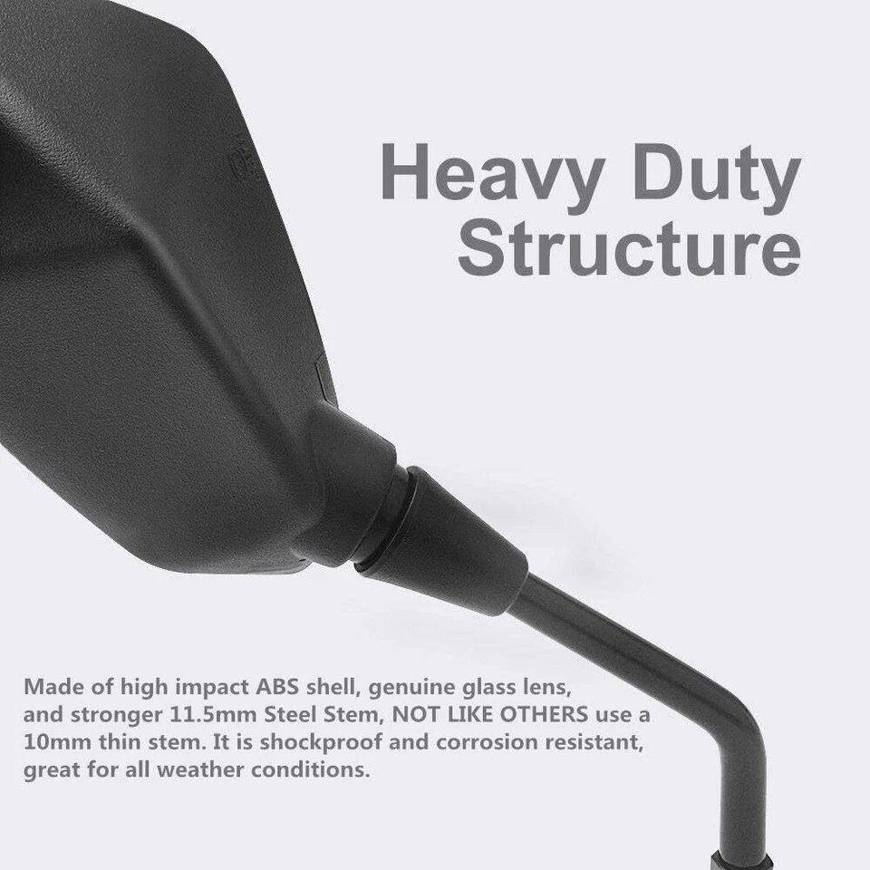 Espejos retrovisores laterales ATV + montaje de manillar de 7/8" para CFMOTO CFORCE 500 600 800 Foto 3 de 4