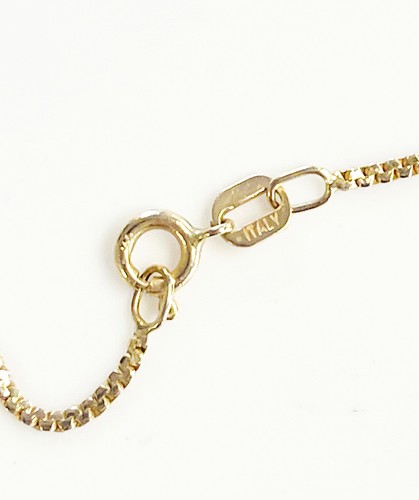 Collar de oro amarillo de 14k para dama con colgante de diamantes de mano Hamsa ~ Envío gratuito - Imagen 5 de 5