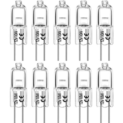 Halogenlampen 10W G4 12V 140lm Warmweiß 2700K 10 Stück Dimmbar