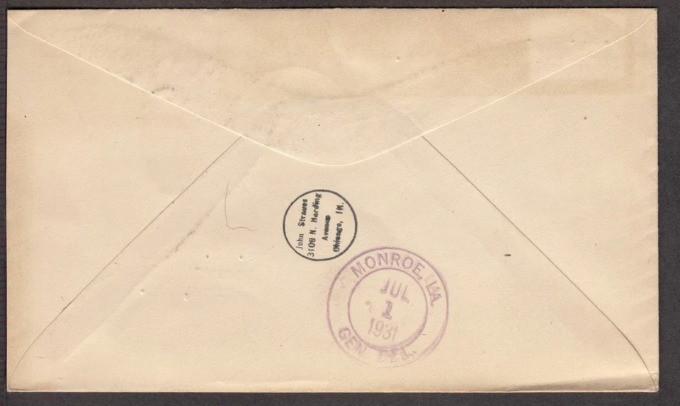 1931 First Flight CAM-33 Atlanta - Los Angeles, pilot Joe Glass signed (A - Image 2 of 2