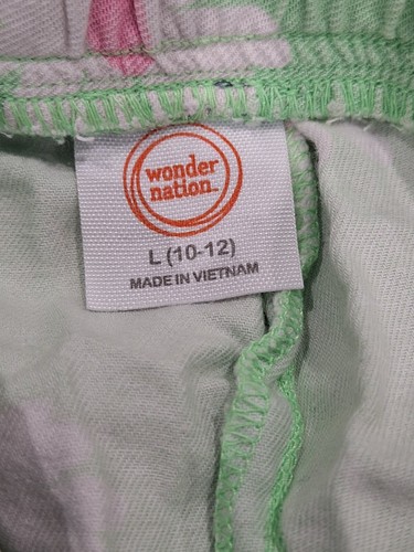 Wonder Nation Light Green Flower Shorts - L (10-12) - Picture 4 of 4