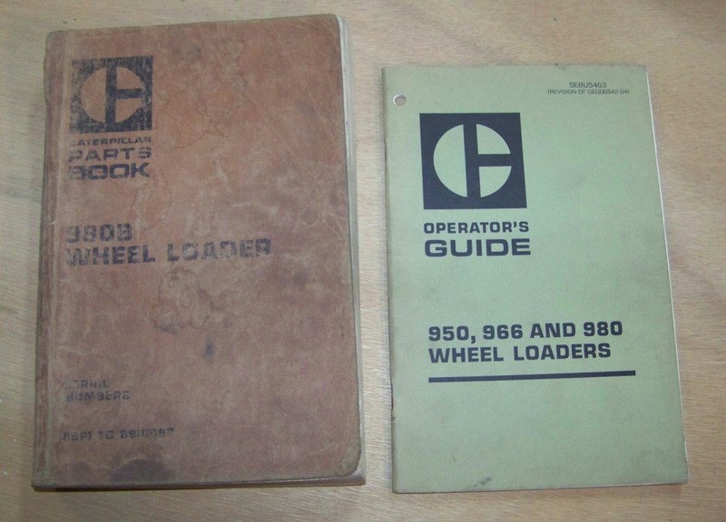 Cat Caterpillar 980B WHEEL LOADER PARTS MANUAL 89P1-UP plus OPERATORS GUIDE OEM