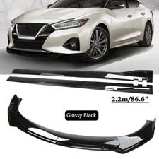 Front Bumper Lip Spoiler Splitter Side Skirt For Sentra Altima Maxima Body Kit