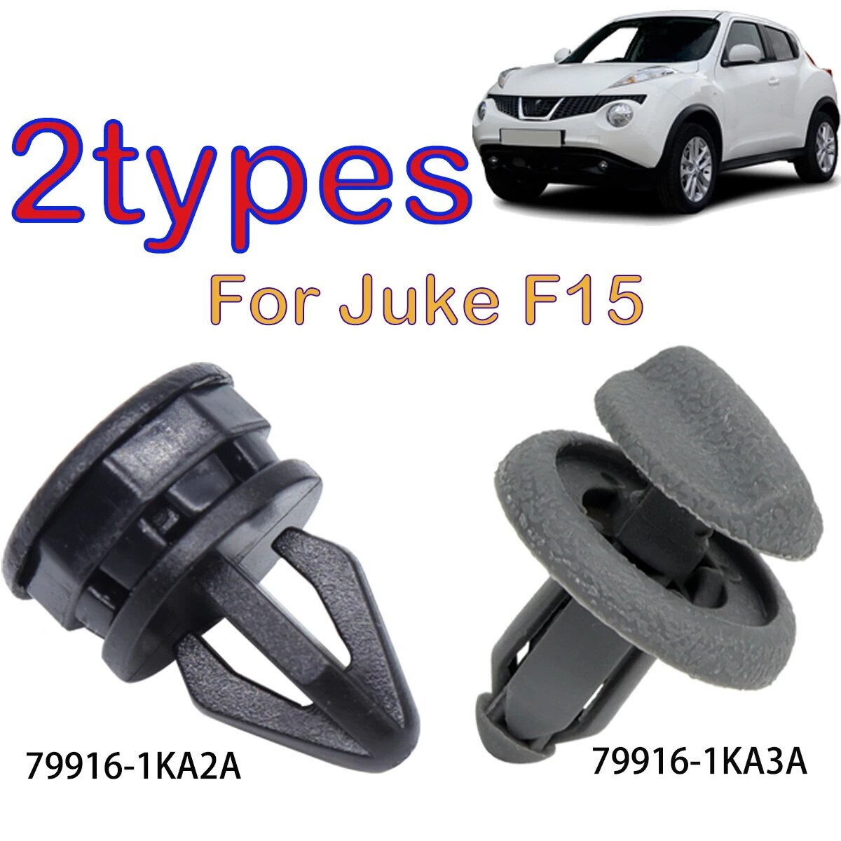 2Pc Parcel Shelf Hanger Clips For Nissan Juke F15 Rear Trunk Hook Boot