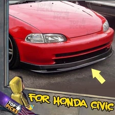 Fits 92-95 Honda Civic Sedan Mugen Style Front Bumper Chin Lip Spoiler Body Kit