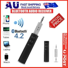Wireless Bluetooth 3.5mm AUX Stereo Music Adapter For Home Car Mobile